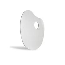 Paleta p/ Pintura em Formato Anatômico Oval Branco 27x32 cm