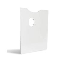 Paleta p/ Pintura em Formato Retângular Branco 22x30 cm