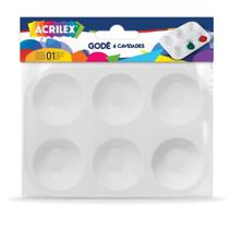 Paleta para Pintura Godê 6 Cavidades Paleta para Pintura Godê 6 Cavidades
