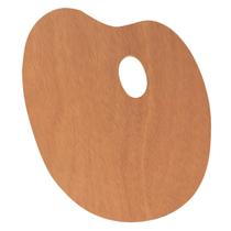 Paleta para Pintura Tridente Oval em Compensado Virola 23x31cm