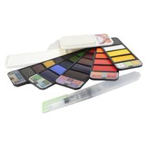 Paleta Tinta Aquarela Sinoart em Leque Pastilha 25 Cores Paleta Tinta Aquarela Sinoart em Leque Pastilha 25 Cores