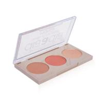 Paleta Trio Blush Contorno E Iluminador Cor 01 Mahav
