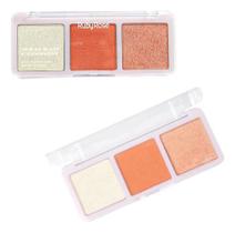 Paleta Trio De Blush Iluminador Ruby Rose Cor 1