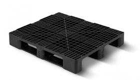 Palete Estrado Plástico Preto 25x50cm Plástico Modular