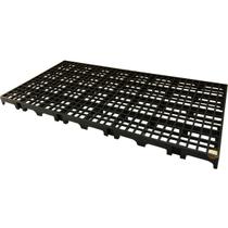 Palete Pallet Estrado Chao Plástico Preto 2,5 X 25 X 50 Palete Pallet Estrado Chao Plástico Preto 2,5 X 25 X 50