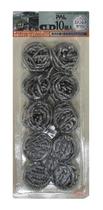 Palha De Aço Japonesa Stainless Tawashi 10 Peças Palha De Aço Japonesa Stainless Tawashi 10 Peças