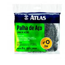 PALHA DE AÇO Nº0 REMOVE SUJEIRAS DE TINTAS E VERNIZES ATLAS