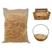 Palha Decorativa Natural De Madeira Ideal Para Arranjos 5L Palha Decorativa Natural De Madeira Ideal Para Arranjos 5L