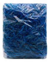 Palha Madeira Azul Claro P/ Cestas Presentes 120g