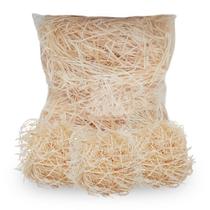 Palha Madeira Natural Decorativa para Cestas 500g Artesanato