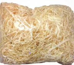 Palha Madeira P/ Cestas Presentes Enfeite 500g 40 litros