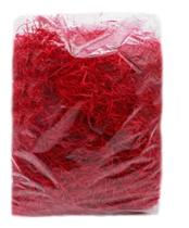 Palha Madeira Vermelha P/ Cestas Presentes 120g