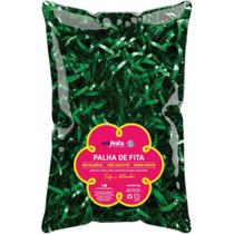 Palha para Decoracao BOPP Verde Escuro 50G.