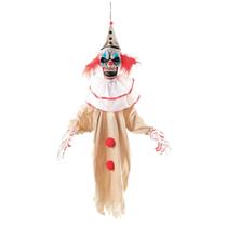 Palhaço Halloween pra Pendurar Com Som e Movimentos Assustadores