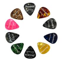 Palheta 0.71 Medium Celluloid SPM Strinberg 10 Unidades