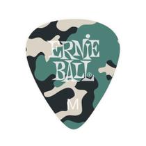 Palheta Camuflagem Com 12 Ernie Ball