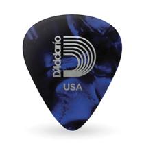 Palheta Celulóide Azul Perolada Média D Addario 1CBUP4-10 Palheta Celulóide Azul Perolada Média D Addario 1CBUP4-10