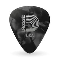 Palheta Celulóide Preta Perolada XPesada D Addario 1CBKP7-10 F035 Palheta Celulóide Preta Perolada XPesada D Addario 1CBKP7-10 F035