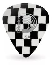 Palheta Celuloide Xadrez Média 0,70mm D'addario 1CCB4 10 und