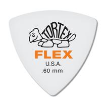 Palheta de guitarra Jim Dunlop Tortex Flex Triangle 6,60 mm laranja, pacote com 6 Palheta de guitarra Jim Dunlop Tortex Flex Triangle 6,60 mm laranja, pacote com 6