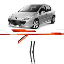 Palheta Dianteira 307 Hatch Sw Cc Sedan 2006 Ate 2012 Aeroflat Com Trava Engate Frontal Mtl2 Adaptador 3D 28/28 Polegadas 711/686 mm