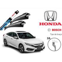 Palheta Dianteira Honda Civic G10 2017 A 2023 Limpador de Para Brisa Honda Civic G10 Jogo Bosch