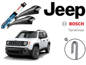 Palheta Dianteira Jeep Renegade 2015 2016 2017 2018 2019 2020 2021 2022 2023 2024 Jogo Original Bosch