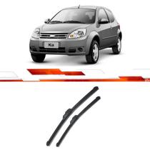 Palheta Dianteira Ka 2010 Ate 2014 19/17 Polegadas 482/432 mm Aeroflat Com Trava Superior Adaptador 3C