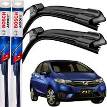 Palheta Dianteira Par Limpador de Parabrisa Para Brisa Original Bosch HONDA FIT 2015 2016 2017 Palheta Dianteira Par Limpador de Parabrisa Para Brisa Original Bosch HONDA FIT 2015 2016 2017