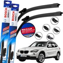 Palheta Dianteira Par Limpador de Parabrisa Para Brisa Original Bosch Multiclip BMW X1 2009 10 11 12 13 2014