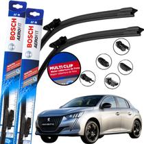 Palheta Dianteira Par Limpador de Parabrisa Para Brisa Original Bosch Multiclip PEUGEOT 208 2021 2022 2023 2024 Palheta Dianteira Par Limpador de Parabrisa Para Brisa Original Bosch Multiclip PEUGEOT 208 2021 2022 2023 2024