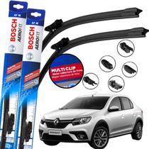 Palheta Dianteira Par Limpador de Parabrisa Para Brisa Original Bosch Multiclip SANDERO LOGAN 2015 16 17 18 19 20 21 22 23 2024