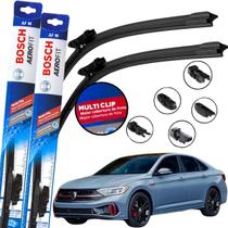 Palheta Dianteira Par Limpador de Parabrisa Para Brisa Original Bosch Multiclip VOLKSWAGEN JETTA 2019 20 21 22 23 2024