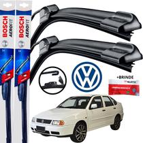 Palheta Dianteira Par Limpador de Parabrisa Para Brisa Original Bosch Volkswagen Polo Palheta Dianteira Par Limpador de Parabrisa Para Brisa Original Bosch Volkswagen Polo