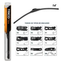 Palheta dianteira slim 14" universal (aplicavel todos os tipos de bracos) multiconexao trico 22140 Palheta dianteira slim 14" universal (aplicavel todos os tipos de bracos) multiconexao trico 22140