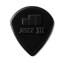 Palheta Dunlop Nylon Jazz III Preta