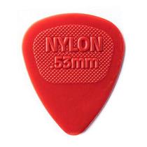 Palheta Dunlop Nylon Midi 0,53mm Vermelha