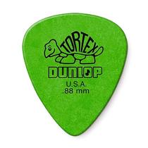 Palheta Dunlop Tortex 0.88 Mm Verde Pacote Com 12 Unidades