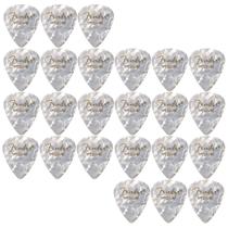 Palheta Fender Medium Celuloide Premium 351 Shape White Moto Quantidade:24 Pçs