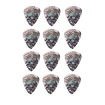 Palheta Fender Thin Celuloide Premium 351 Shape Abalone Quantidade:12 Pçs