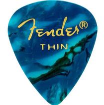 Palheta Fender Thin Premium 351 Ocean Turquoise 12 Unidades