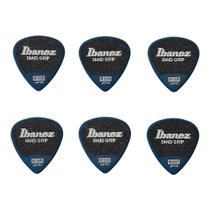 Palheta Ibanez Sand Grip Wizard 0.8 Medium Azul Pack Com 6 PPA16MSG-DB
