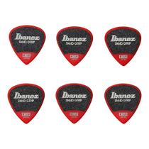 Palheta Ibanez Sand Grip Wizard 0.8 Medium Vermelha Pack Com 6 PPA16MSG-RD Palheta Ibanez Sand Grip Wizard 0.8 Medium Vermelha Pack Com 6 PPA16MSG-RD
