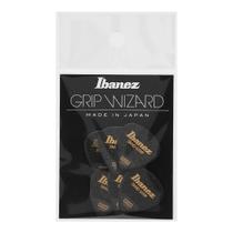 Palheta Ibanez Sand Grip Wizard Média 0.80Mm Preto Com 6Un