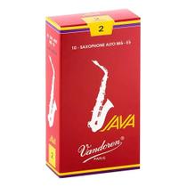 Palheta Java Red Cut 2 Para Sax Soprano Caixa com 10 Unidades SR302R Vandoren