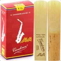 Palheta java red cut n.1,5 p/sax alto unidade sr2615r vandoren 7821
