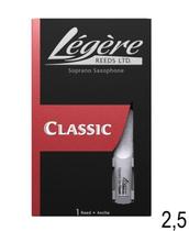 Palheta Legere Classic Sax Soprano 2,5