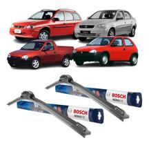 Palheta Limpador de Parabrisa Bosch Original Corsa Hat Wag Sed Pickup Kit com 2 unidades