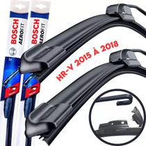 Palheta Limpador De Parabrisa Par Dianteiro Silicone Aerofit Bosh Honda HR-V 2015 2016 2017 2018