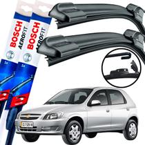 Palheta Limpador De Parabrisa Par Dianteiro Silicone Bosh Chevrolet Celta 2004 2005 2006 2007 2008 2009 2010 2011 2012 2013 BOSCH